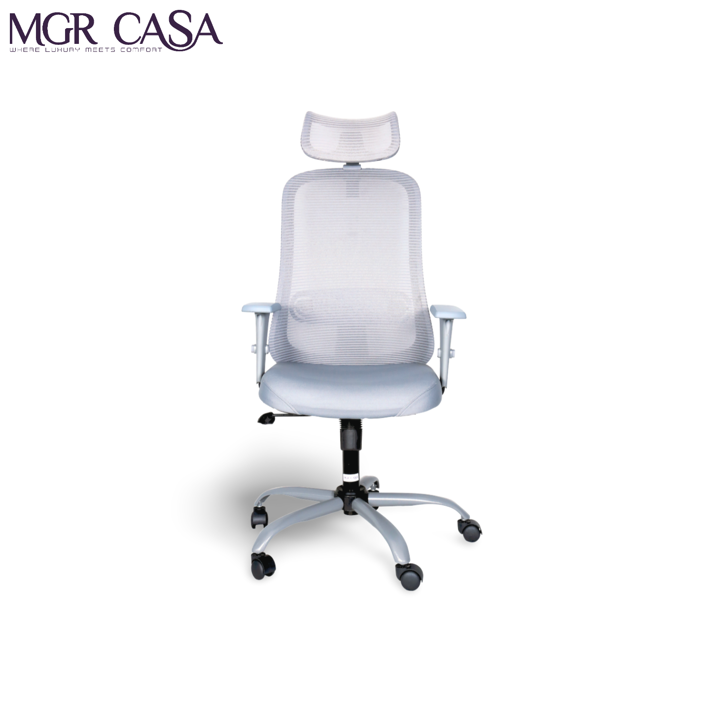 MGR ZOOM GREY HIGH BACK MESH OFFICE CHAIR