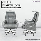 MGR PEARL RECLINER CUSHION HIGH BACK OFFICE CHAIR MGR CASA
