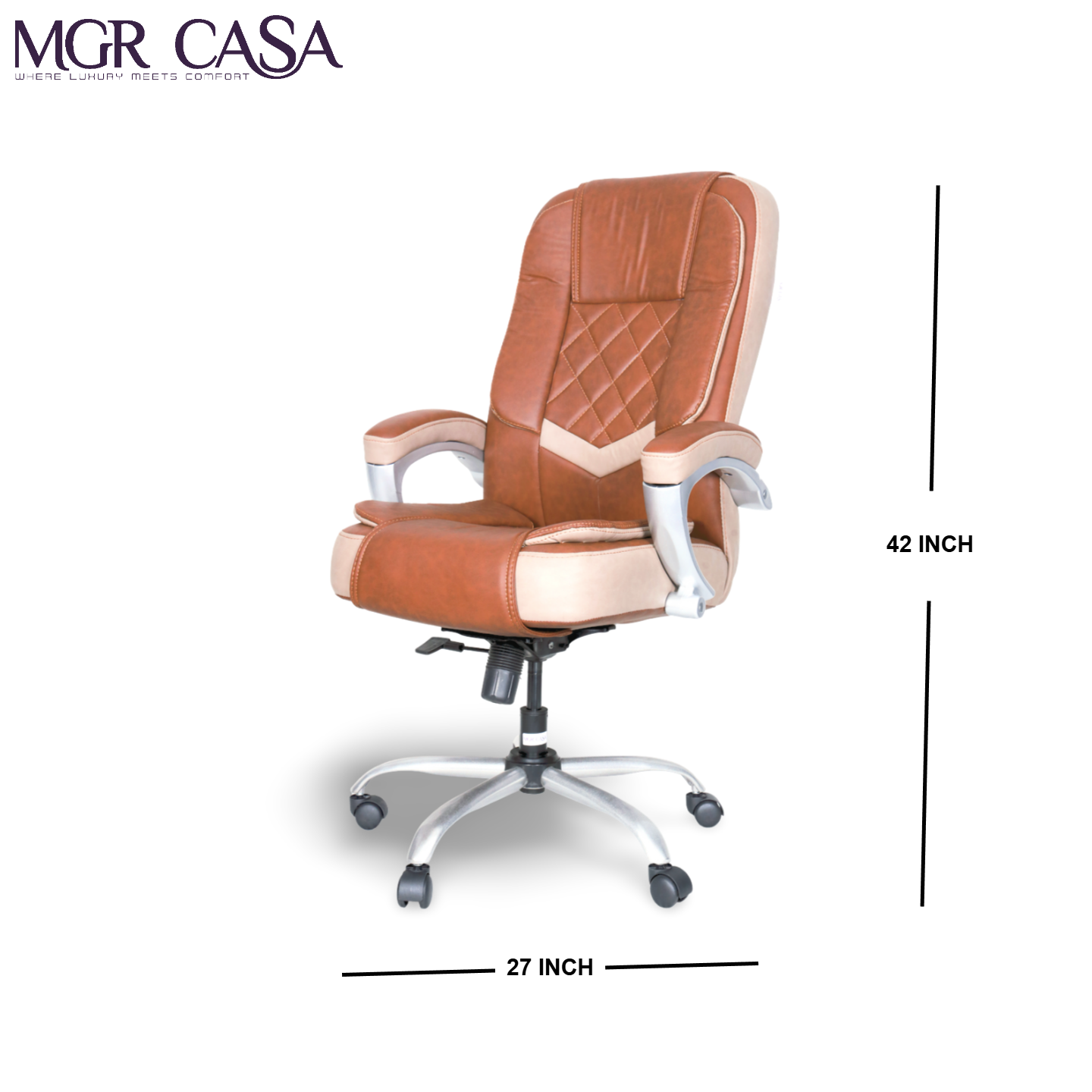 MGR DIAMOND CUSHION HIGH BACK OFFICE CHAIR