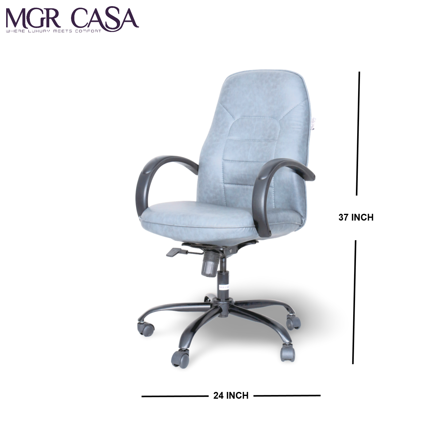 MGR HIGH BACK PU CUSHION OFFICE CHAIR