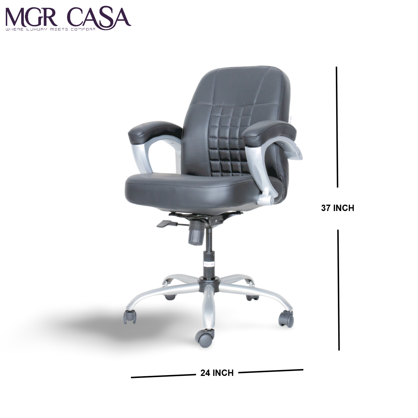 MGR ZEBRA MEDIUM BACK CUSHION OFFICE CHAIR