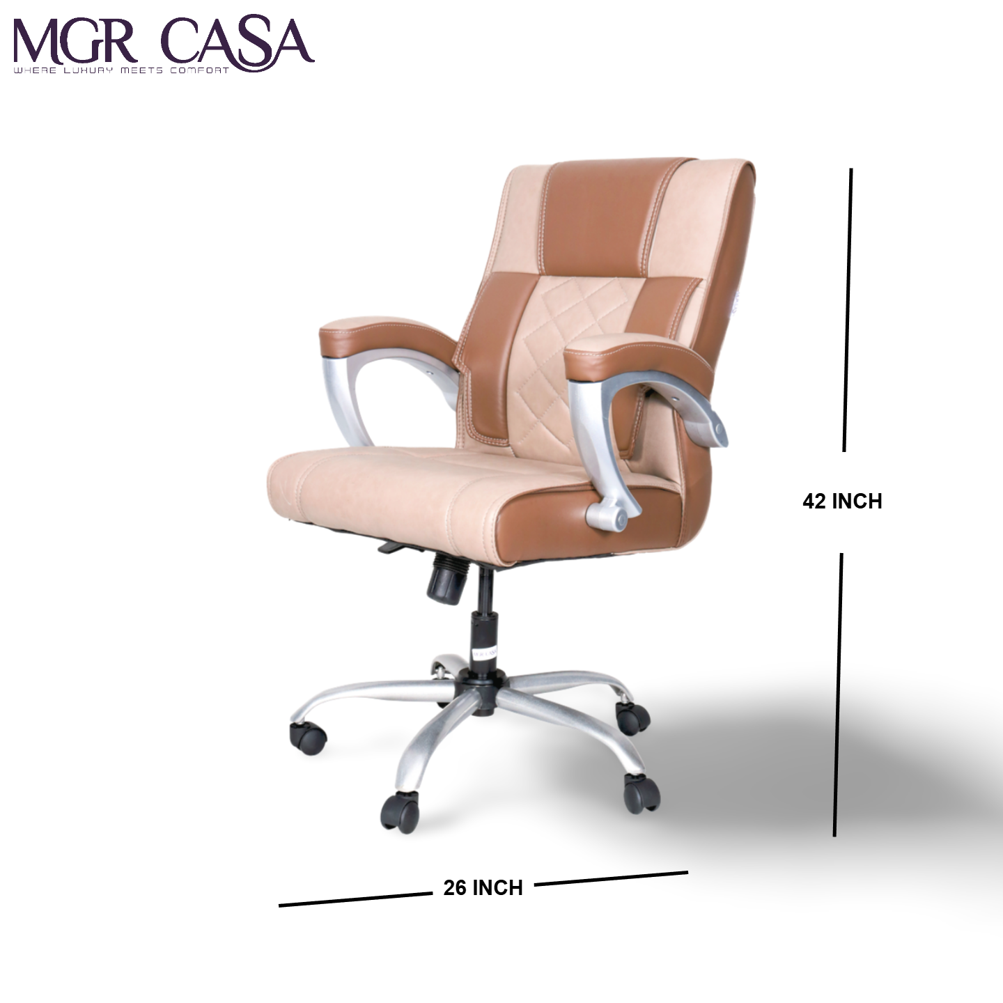 MGR NEW ELEPHANT MEDIUM BACK CUSHION OFFICE CHAIR