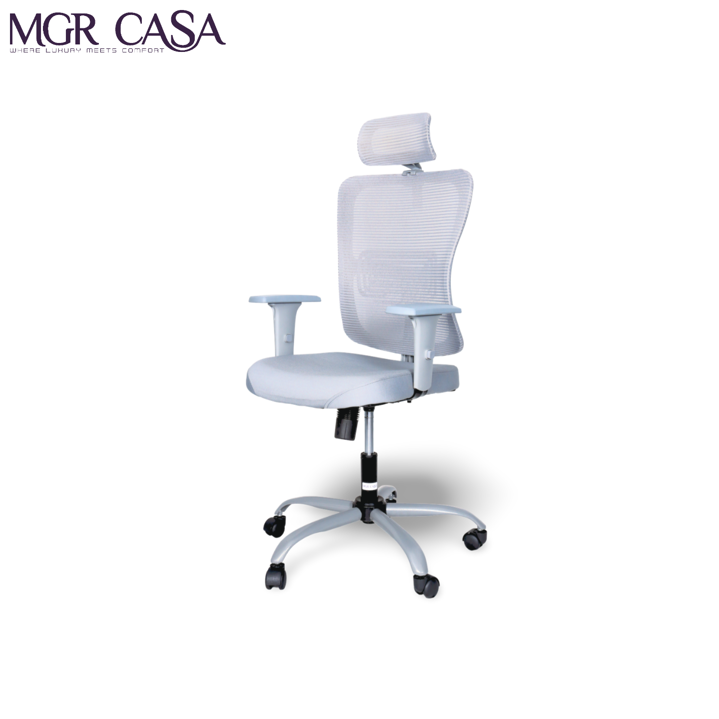 MGR VENTO GREY HIGH BACK MESH OFFICE CHAIR