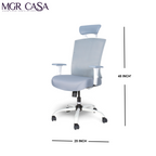 MGR VIBE WHITE HIGH BACK MESH OFFICE CHAIR