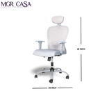 MGR BUTTERFLY GREY HIGH BACK MESH OFFICE CHAIR