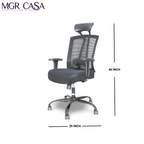 MGR VIBE BLACK HIGH BACK MESH OFFICE CHAIR