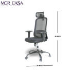 MGR ZOOM BLACK HIGH BACK MESH OFFICE CHAIR