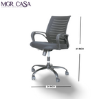 MGR DELTA BLACK MID-BACK MESH OFFICE CHAIR