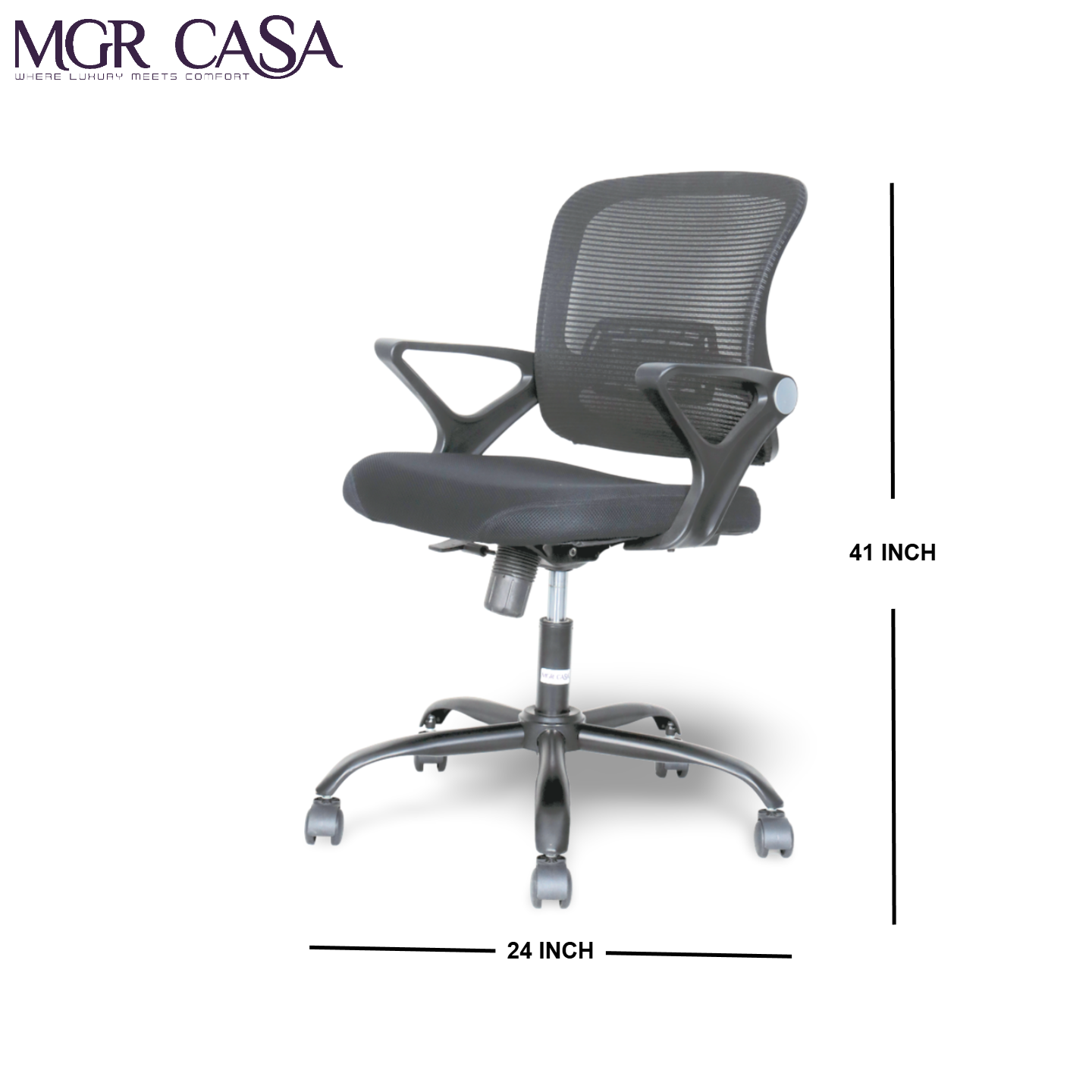 MGR CHERRY BLACK MID-BACK MESH OFFICE CHAIR