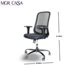 MGR ZOOM BLACK MID-BACK MESH OFFICE CHAIR