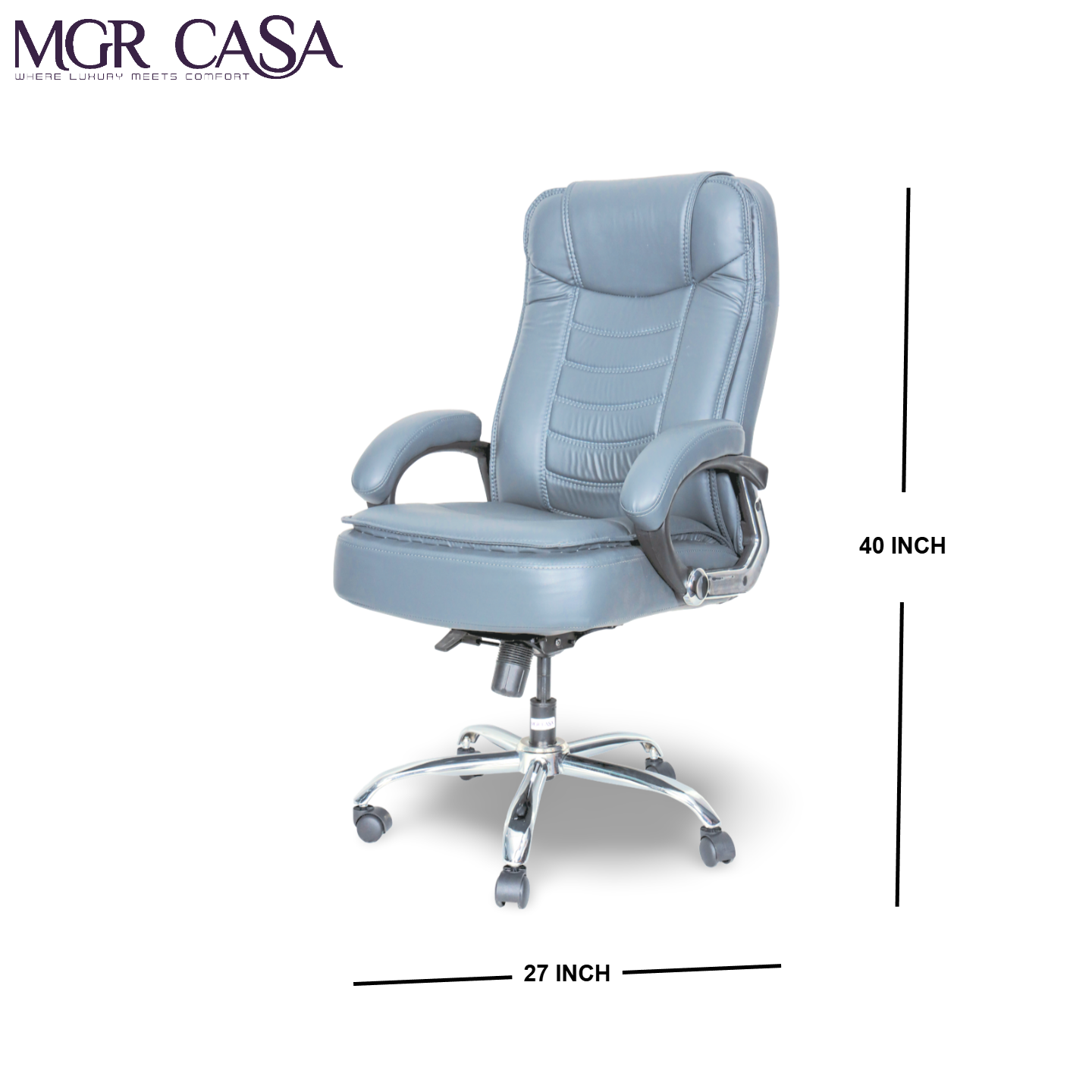 MGR DOUBLE CUSHION HIGH BACK OFFICE CHAIR