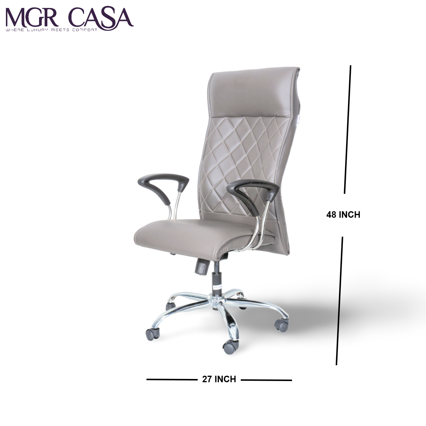 MGR MYSTIC SQUARE CUSHION HIGH BACK OFFICE CHAIR