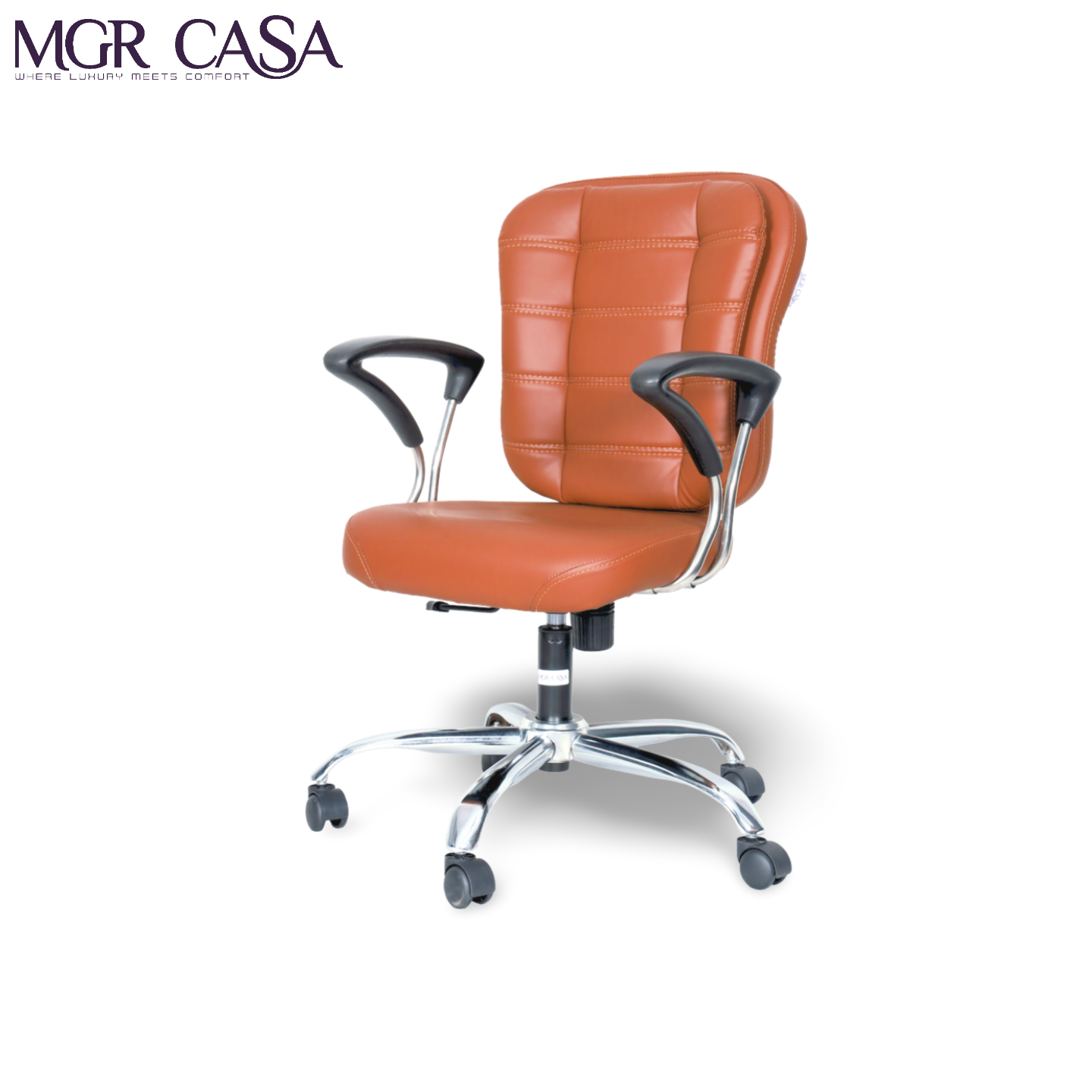 MGR ANACONDA MEDIUM BACK PU CUSHION OFFICE CHAIR