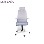 MGR HILITE WHITE HIGH BACK MESH OFFICE CHAIR