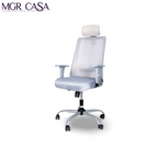 MGR HILITE GREY HIGH BACK MESH OFFICE CHAIR