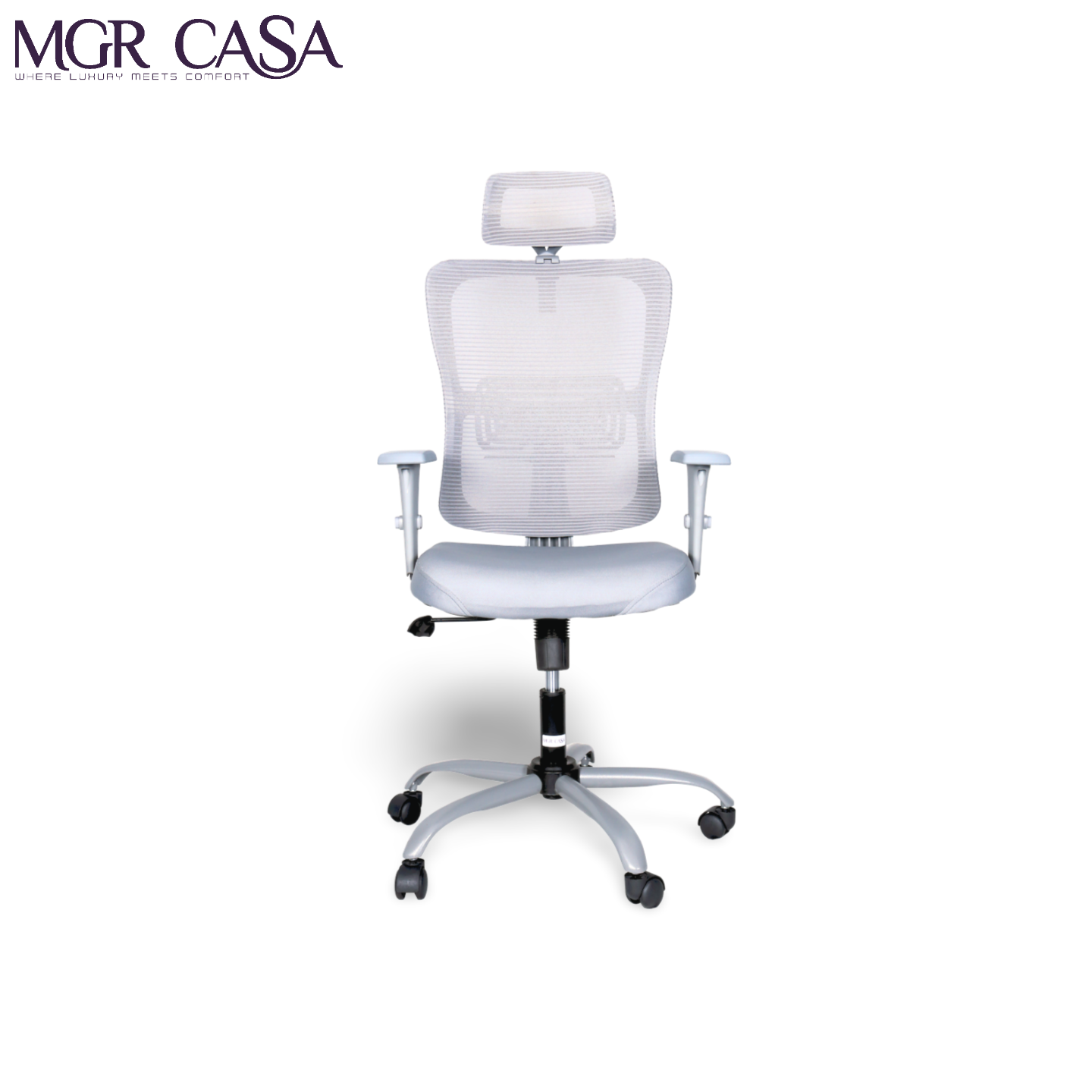 MGR VENTO GREY HIGH BACK MESH OFFICE CHAIR
