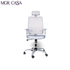 MGR RIO GREY HIGH BACK MESH OFFICE CHAIR