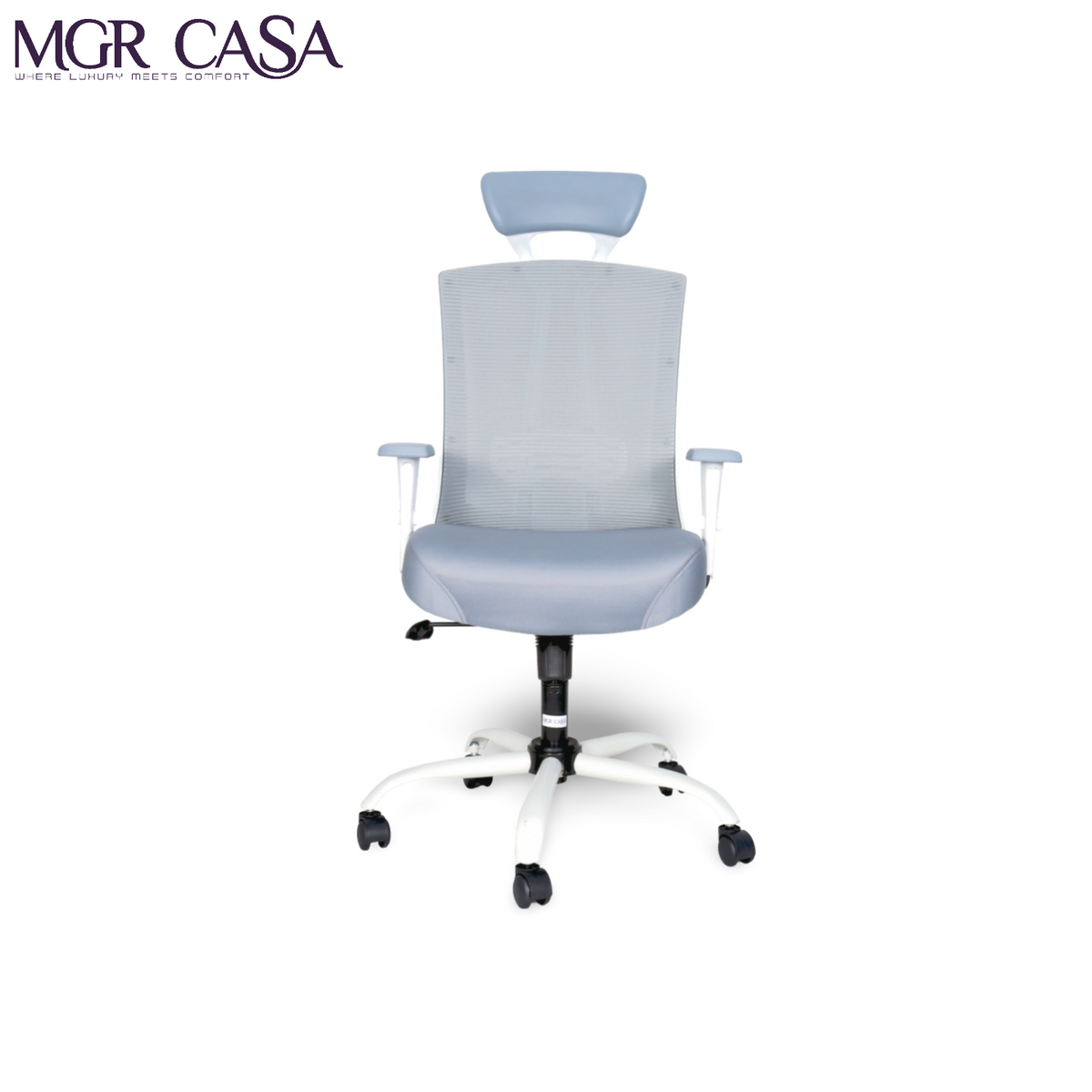 MGR VIBE WHITE HIGH BACK MESH OFFICE CHAIR