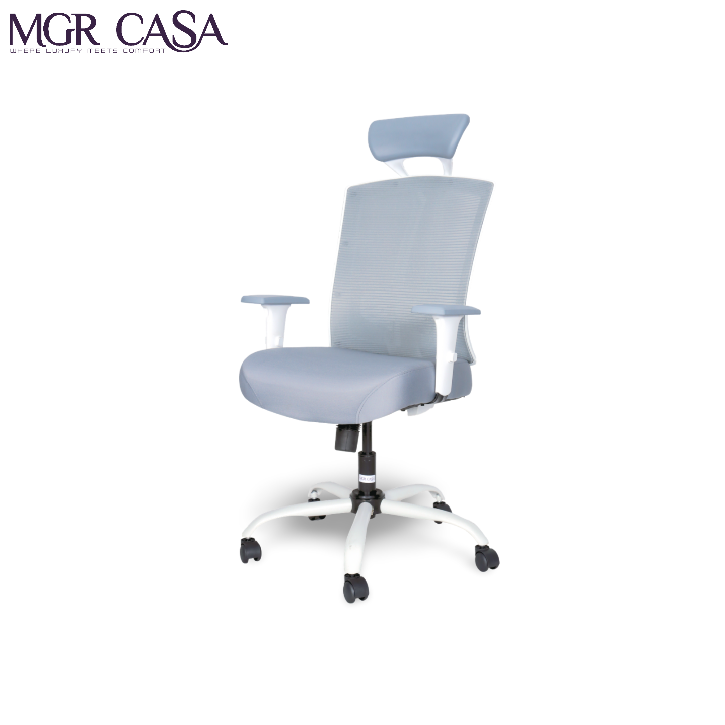 MGR VIBE WHITE HIGH BACK MESH OFFICE CHAIR