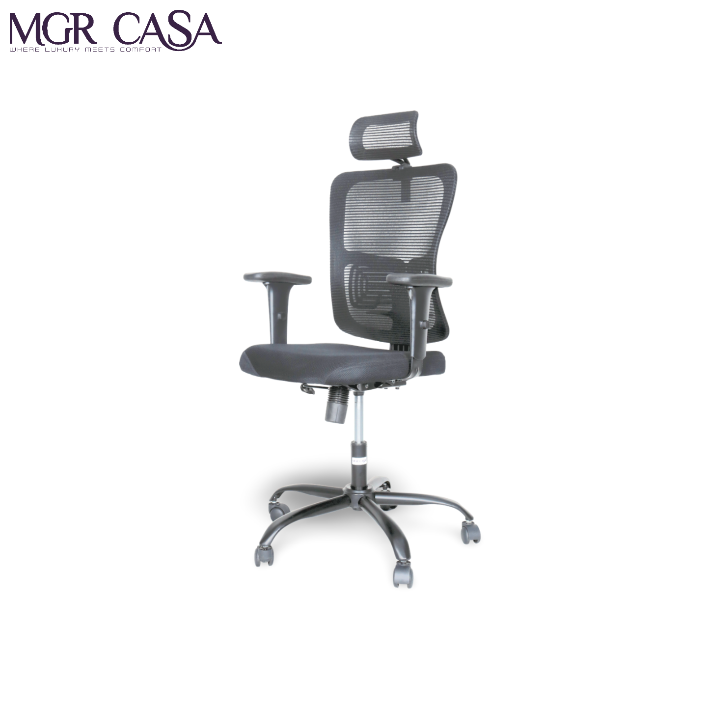 MGR VENTO BLACK HIGH BACK MESH OFFICE CHAIR