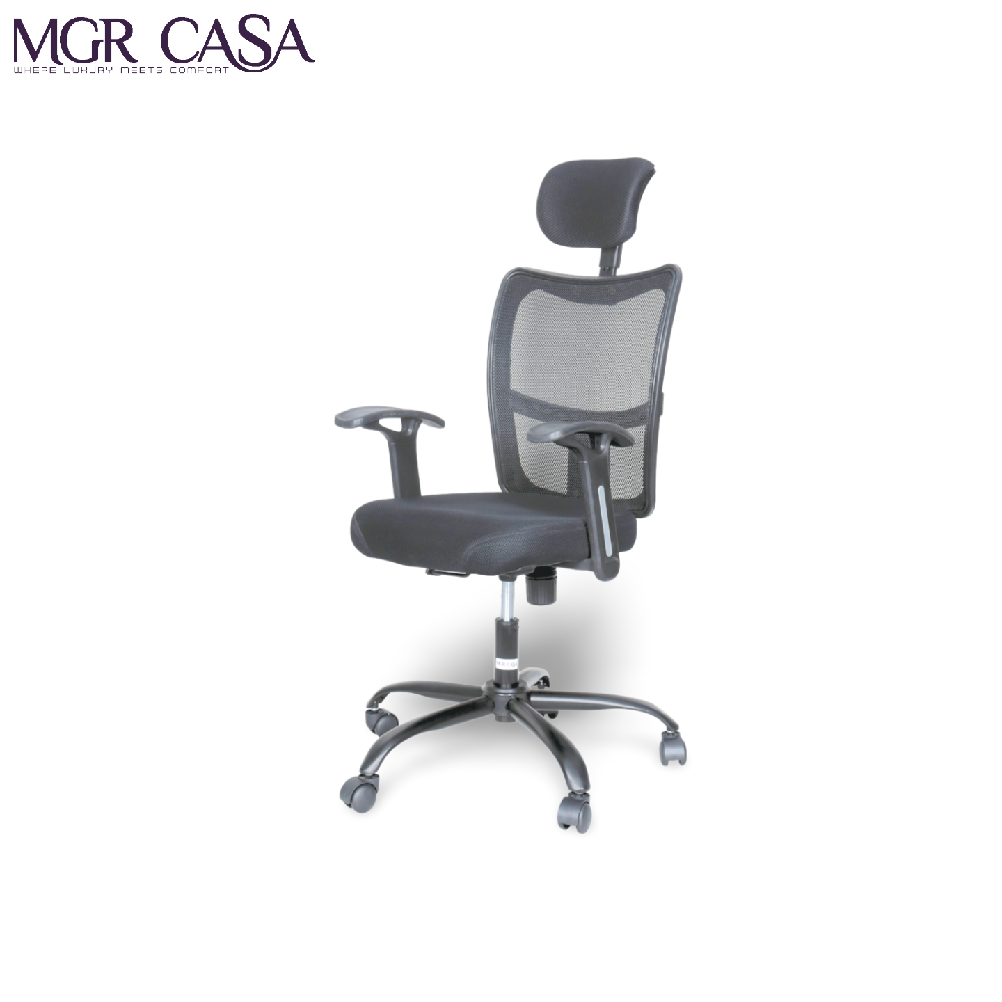 MGR BRIO BLACK HIGH BACK MESH OFFICE CHAIR