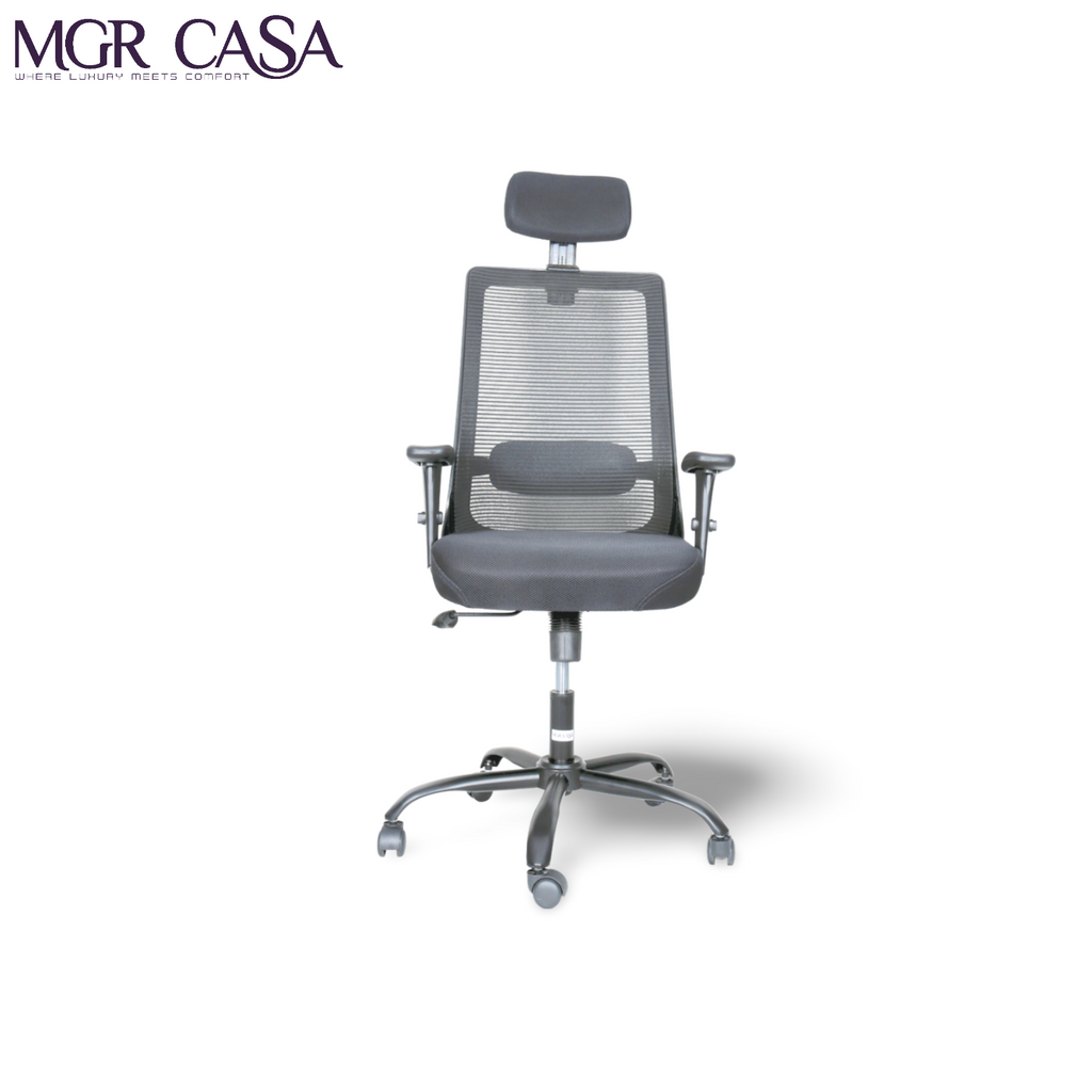 MGR HILITE BLACK HIGH BACK MESH OFFICE CHAIR