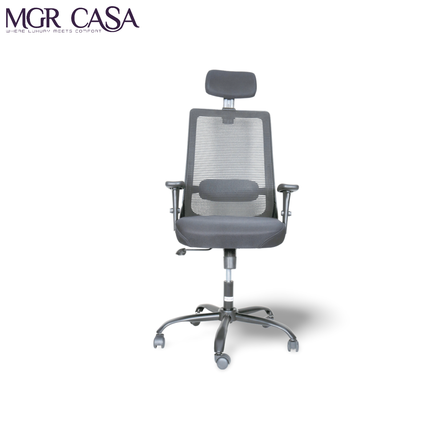 MGR HILITE BLACK HIGH BACK MESH OFFICE CHAIR
