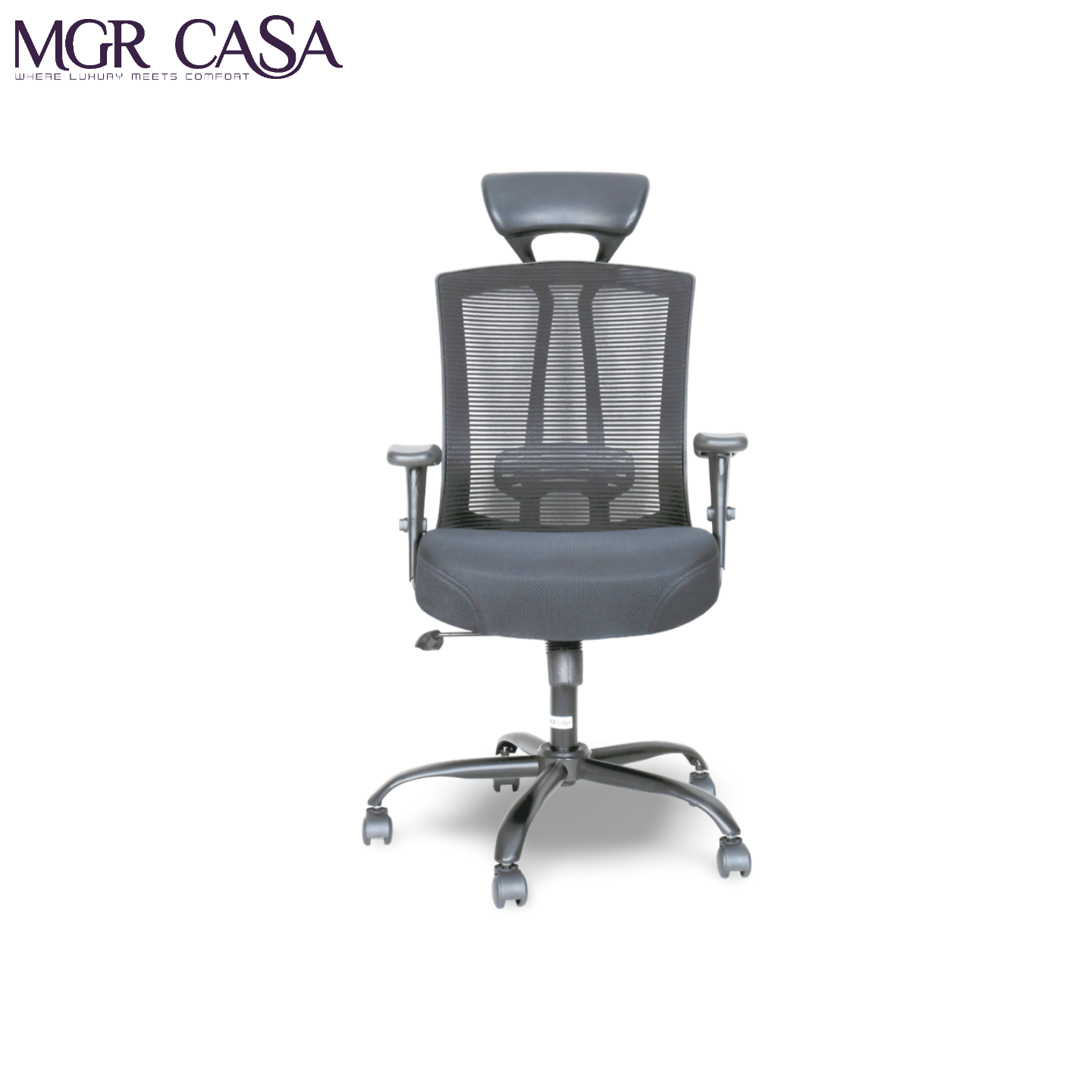 MGR VIBE BLACK HIGH BACK MESH OFFICE CHAIR