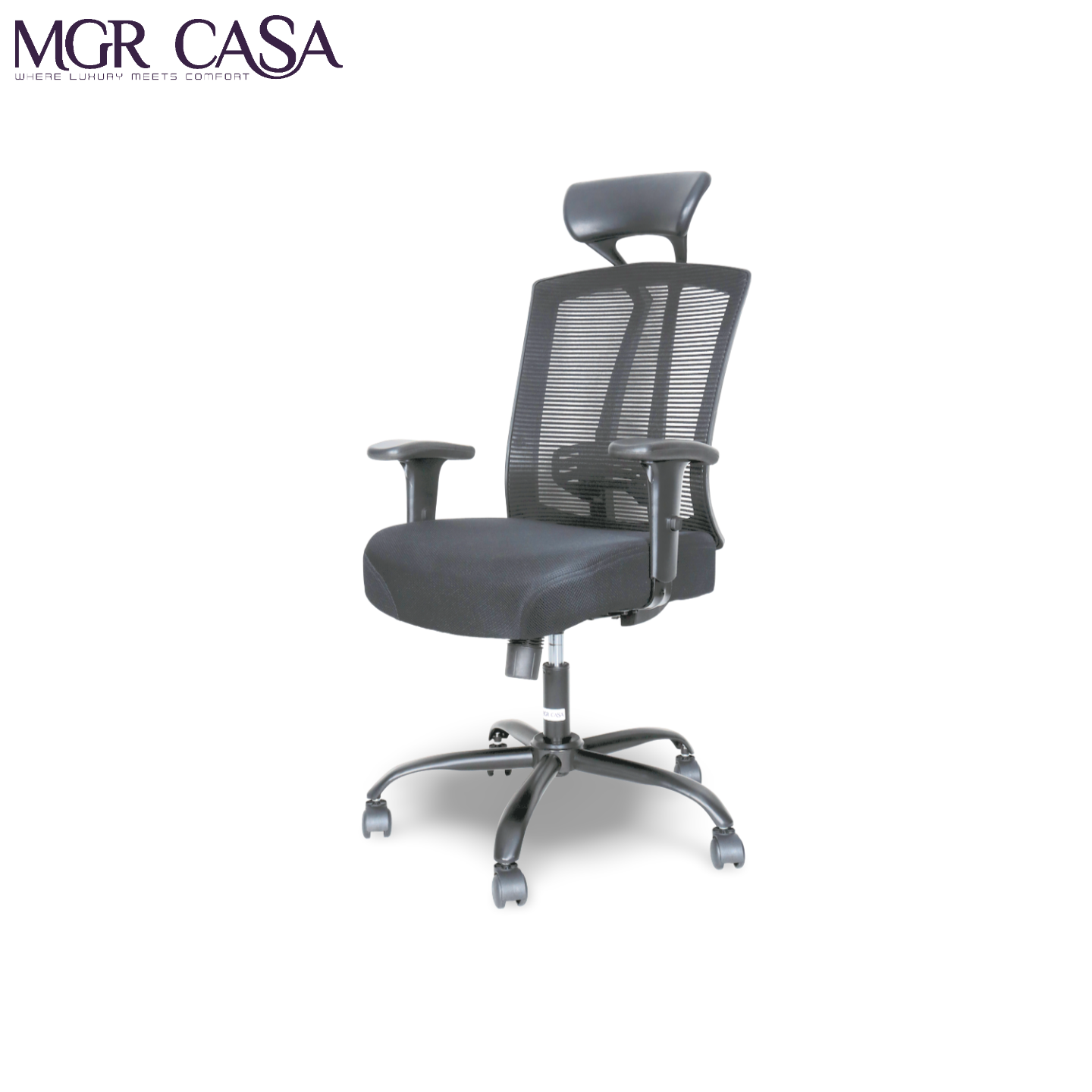 MGR VIBE BLACK HIGH BACK MESH OFFICE CHAIR