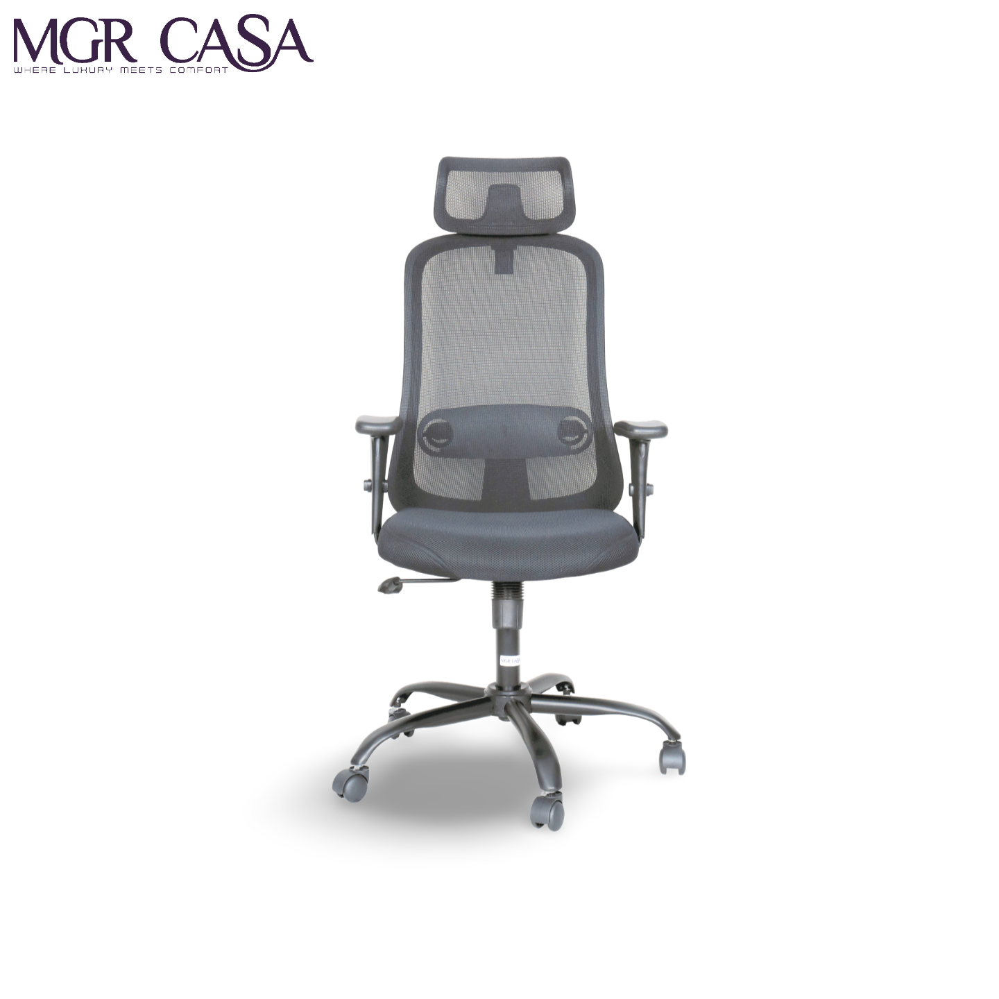 MGR ZOOM BLACK HIGH BACK MESH OFFICE CHAIR