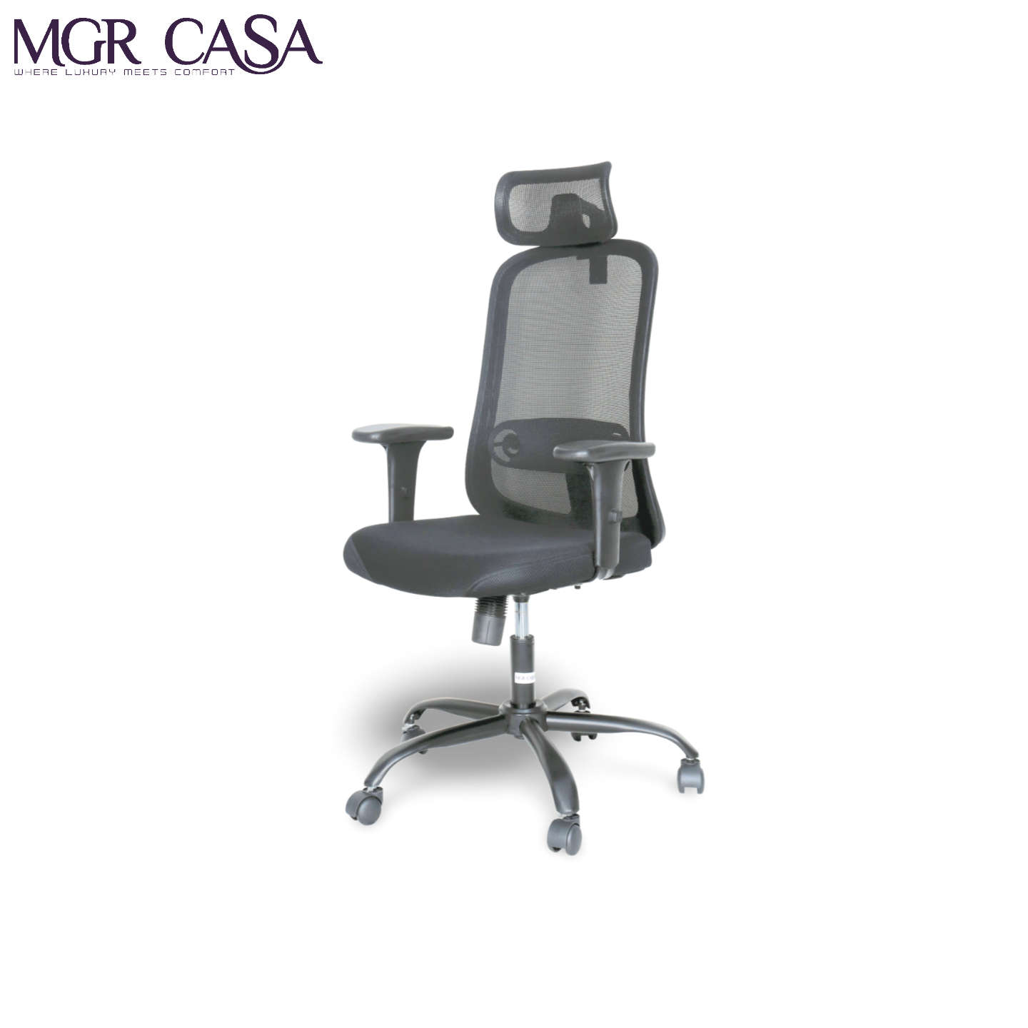 MGR ZOOM BLACK HIGH BACK MESH OFFICE CHAIR