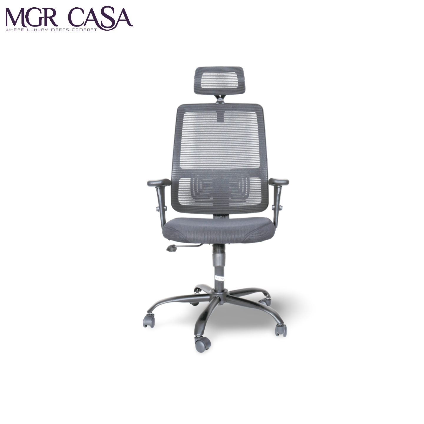 MGR RIO BLACK HIGH BACK MESH OFFICE CHAIR