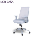 MGR HILITE GREY MID-BACK MESH OFFICE CHAIR