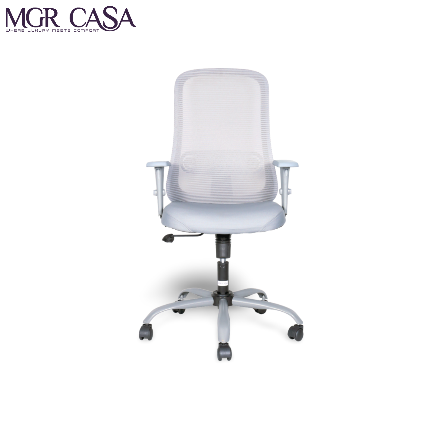 MGR ZOOM GERY MID-BACK MESH OFFICE CHAIR