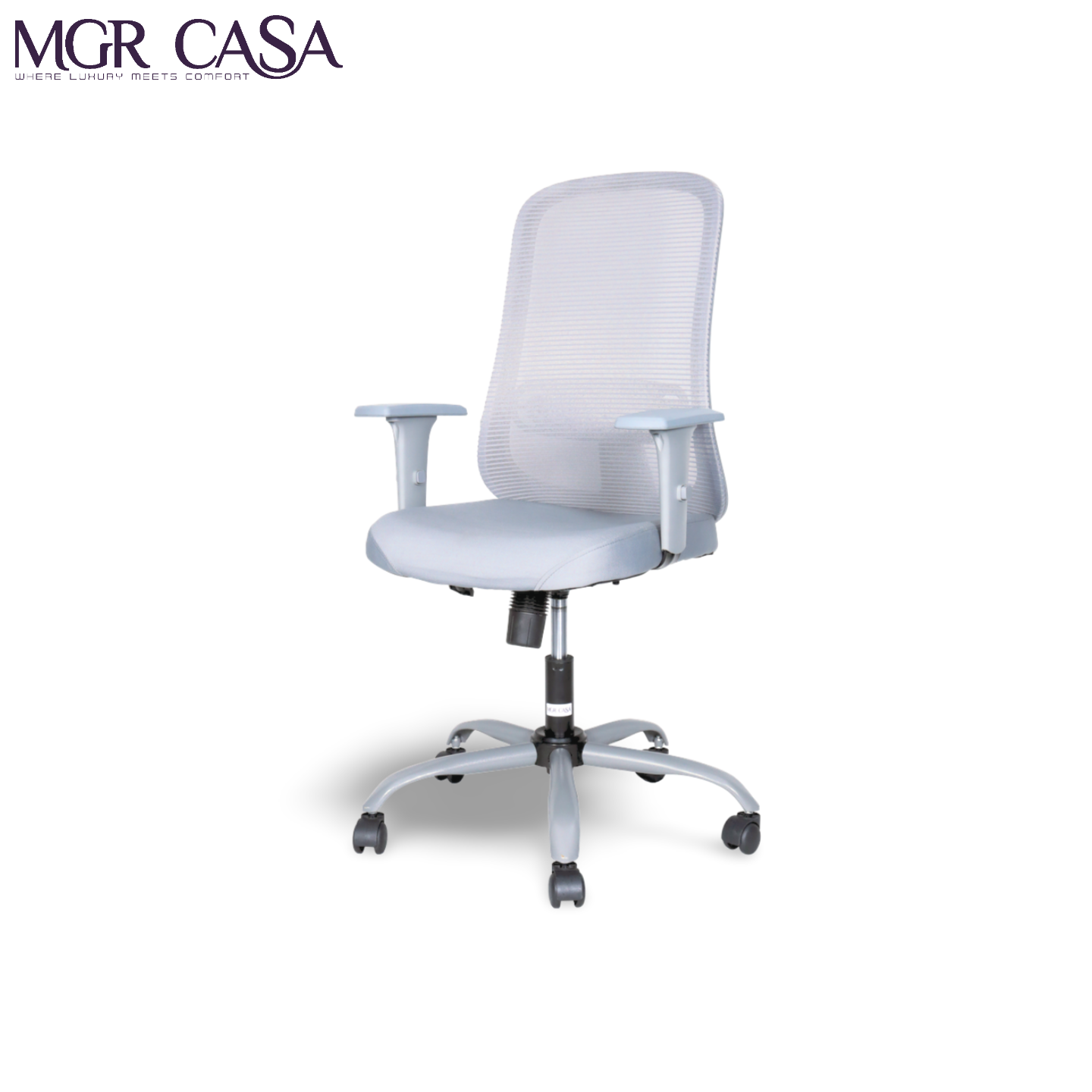 MGR ZOOM GERY MID-BACK MESH OFFICE CHAIR