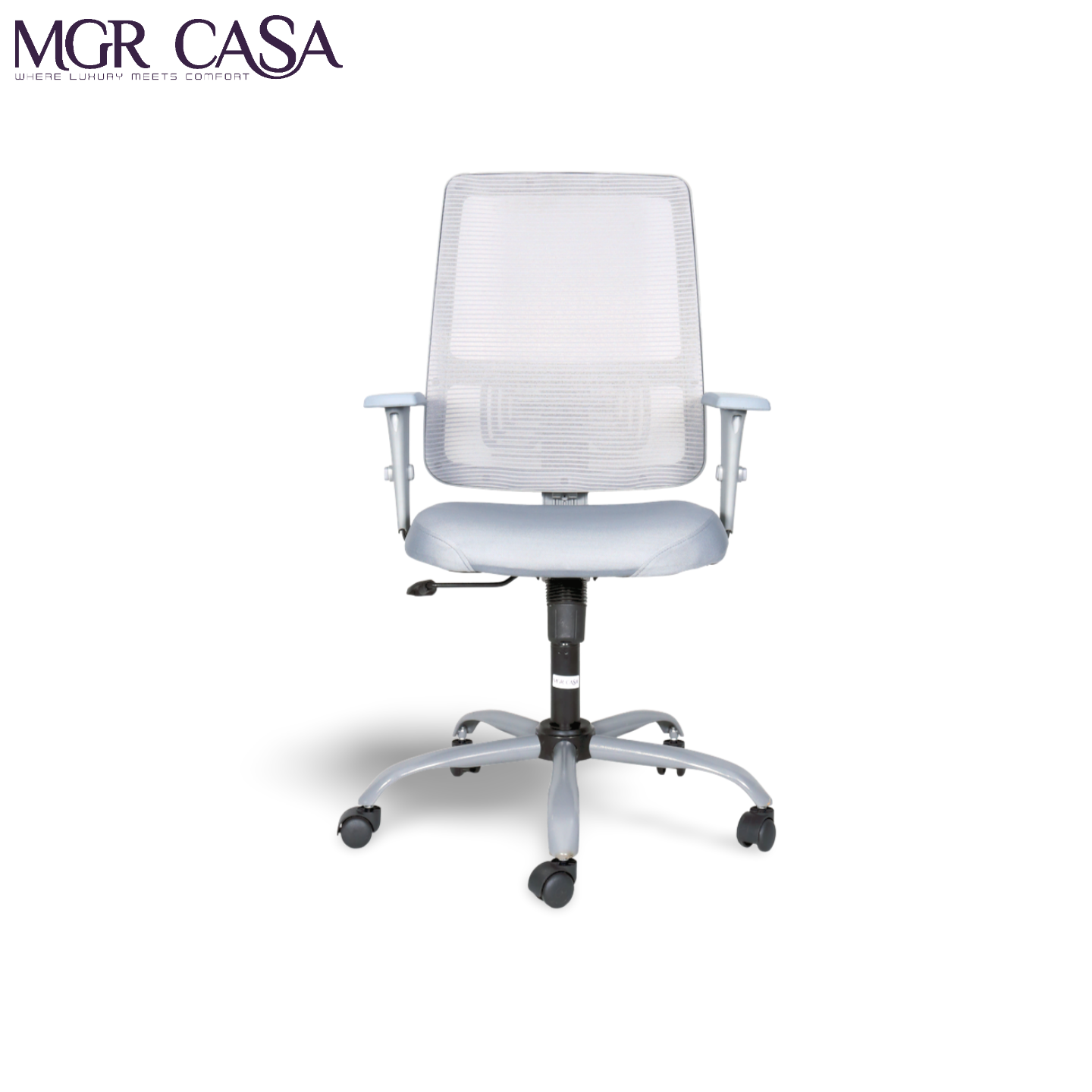MGR RIO GREY MID-BACK MESH OFFICE CHAIR