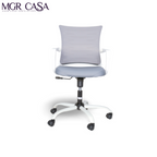 MGR ZIZAG GREY-WHITE MID-BACK MESH OFFICE CHAIR
