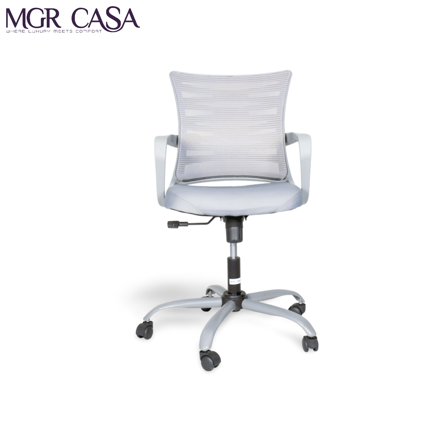 MGR ZIGZAG GREY MID-BACK MESH OFFICE CHAIR