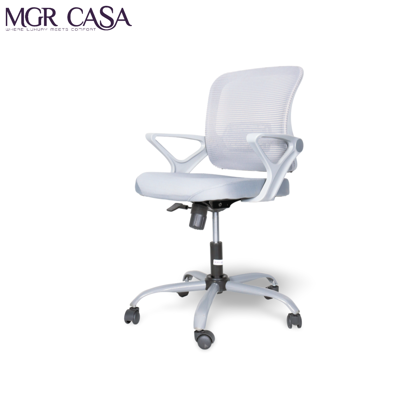 MGR CHERRY GREY MID-BACK MESH OFFICE CHAIR