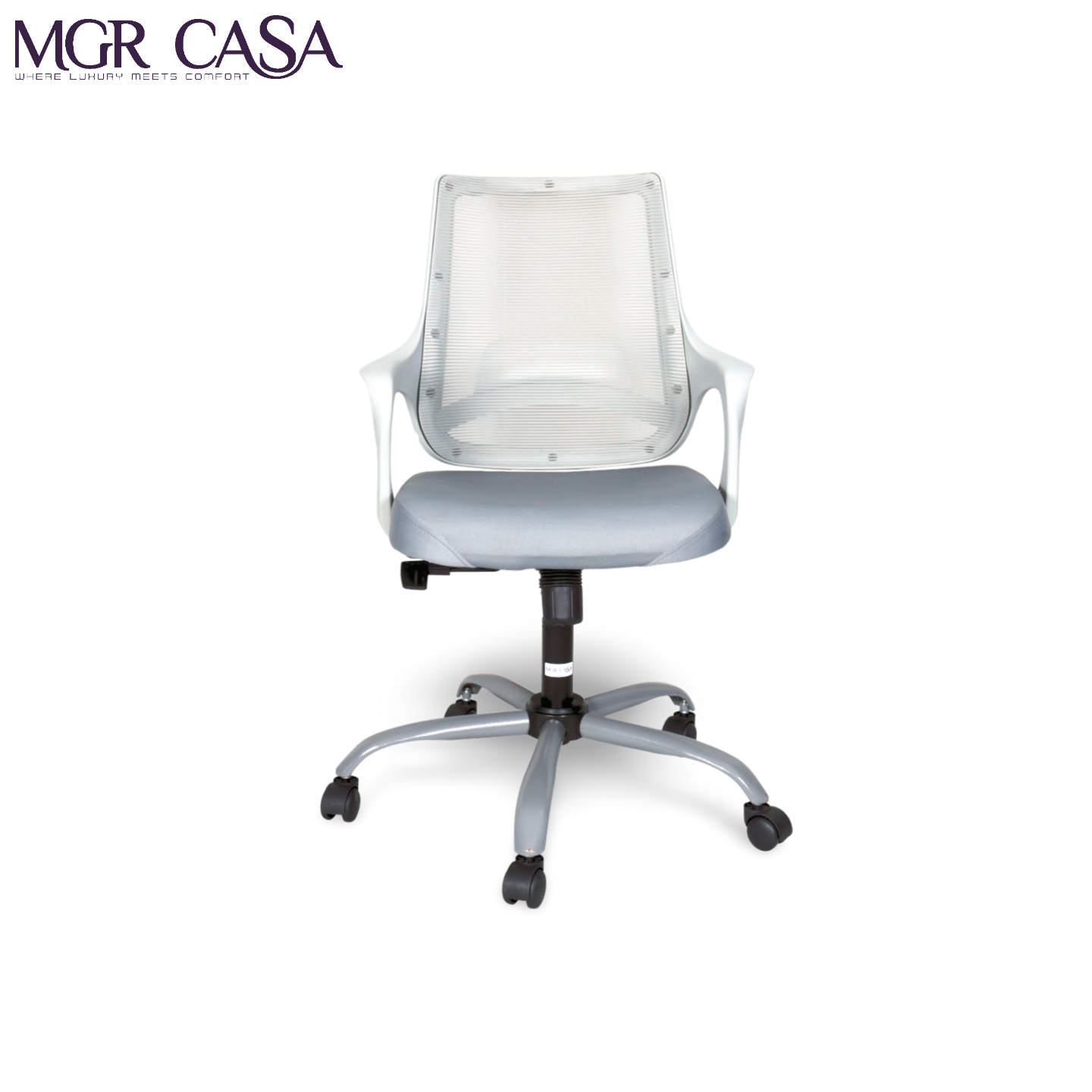 MGR MONO GREY MID-BACK MESH OFFICE CHAIR