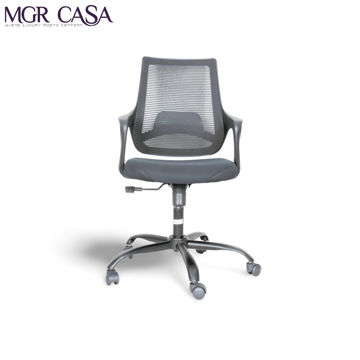 MGR MONO BLACK MID-BACK MESH OFFICE CHAIR