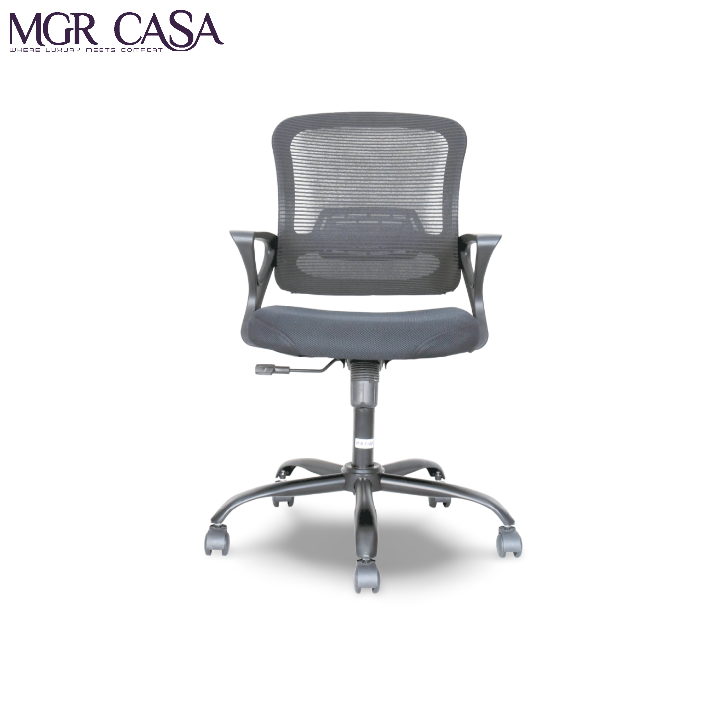 MGR CHERRY BLACK MID-BACK MESH OFFICE CHAIR