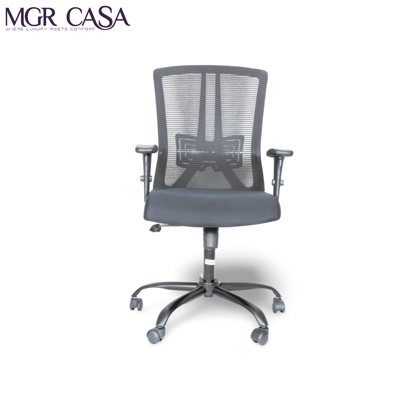 MGR EAFFILE BLACK MID-BACK MESH OFFICE CHAIR