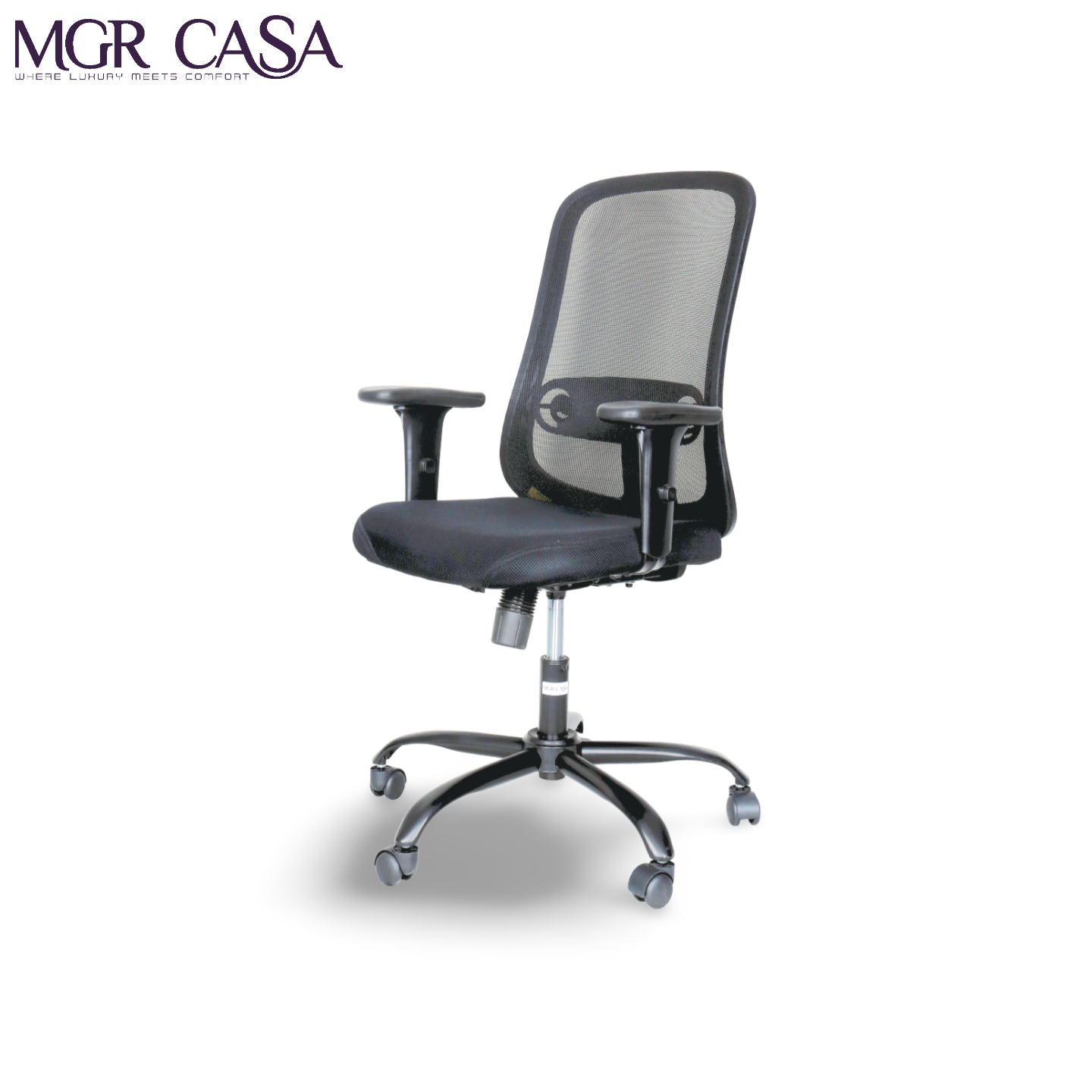 MGR ZOOM BLACK MID-BACK MESH OFFICE CHAIR