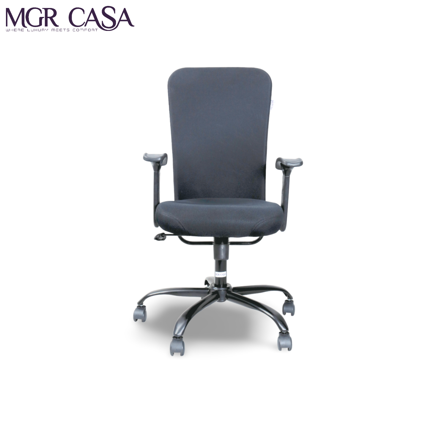 MGR NF BLACK FIX MID-BACK MESH OFFICE CHAIR