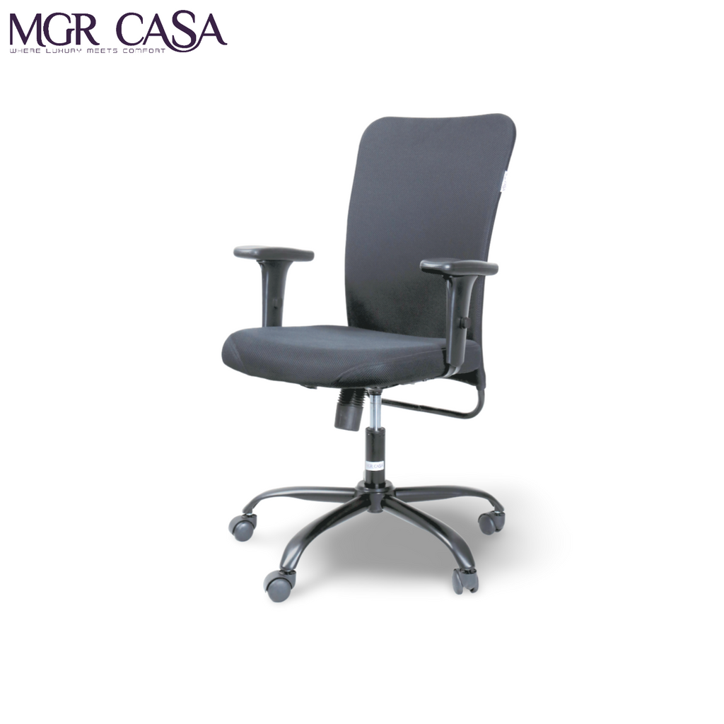 MGR NF UP DOWN BLACK MID-BACK MESH OFFICE CHAIR