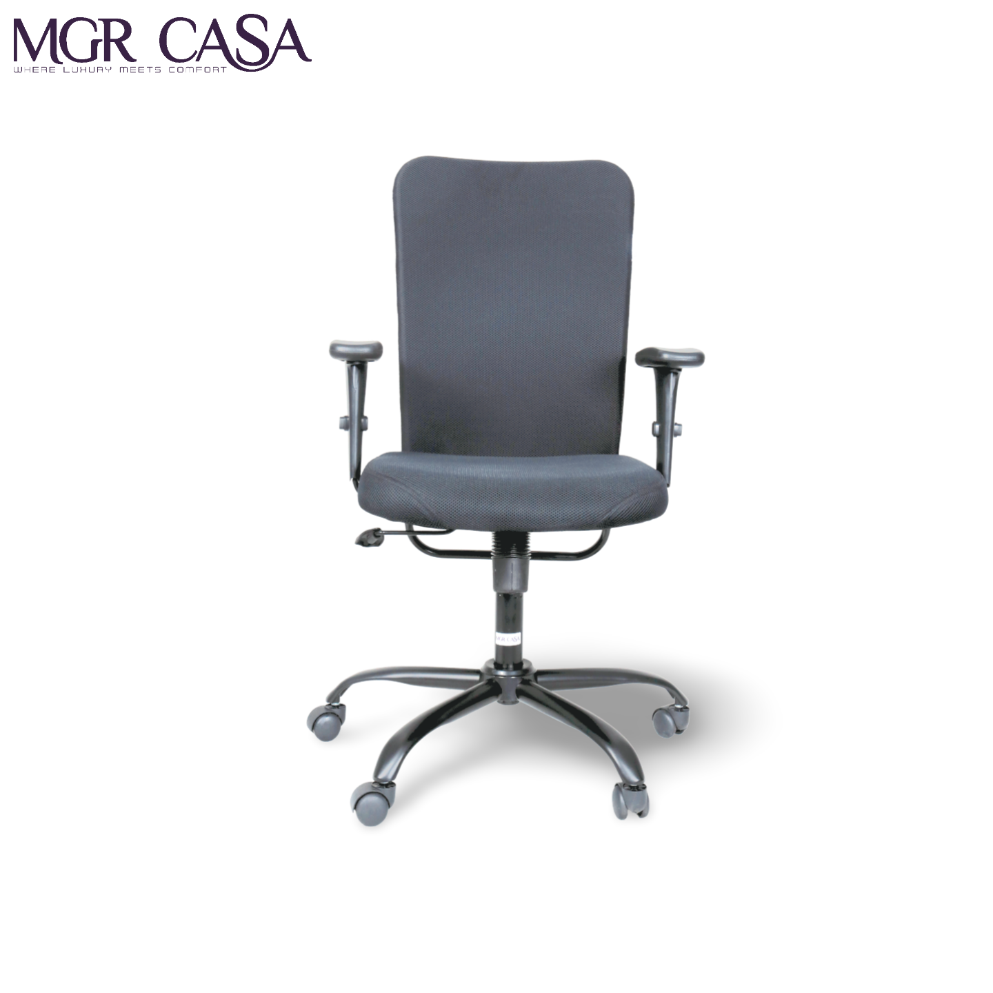 MGR NF UP DOWN BLACK MID-BACK MESH OFFICE CHAIR