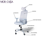 MGR ZOOM GREY HIGH BACK MESH OFFICE CHAIR