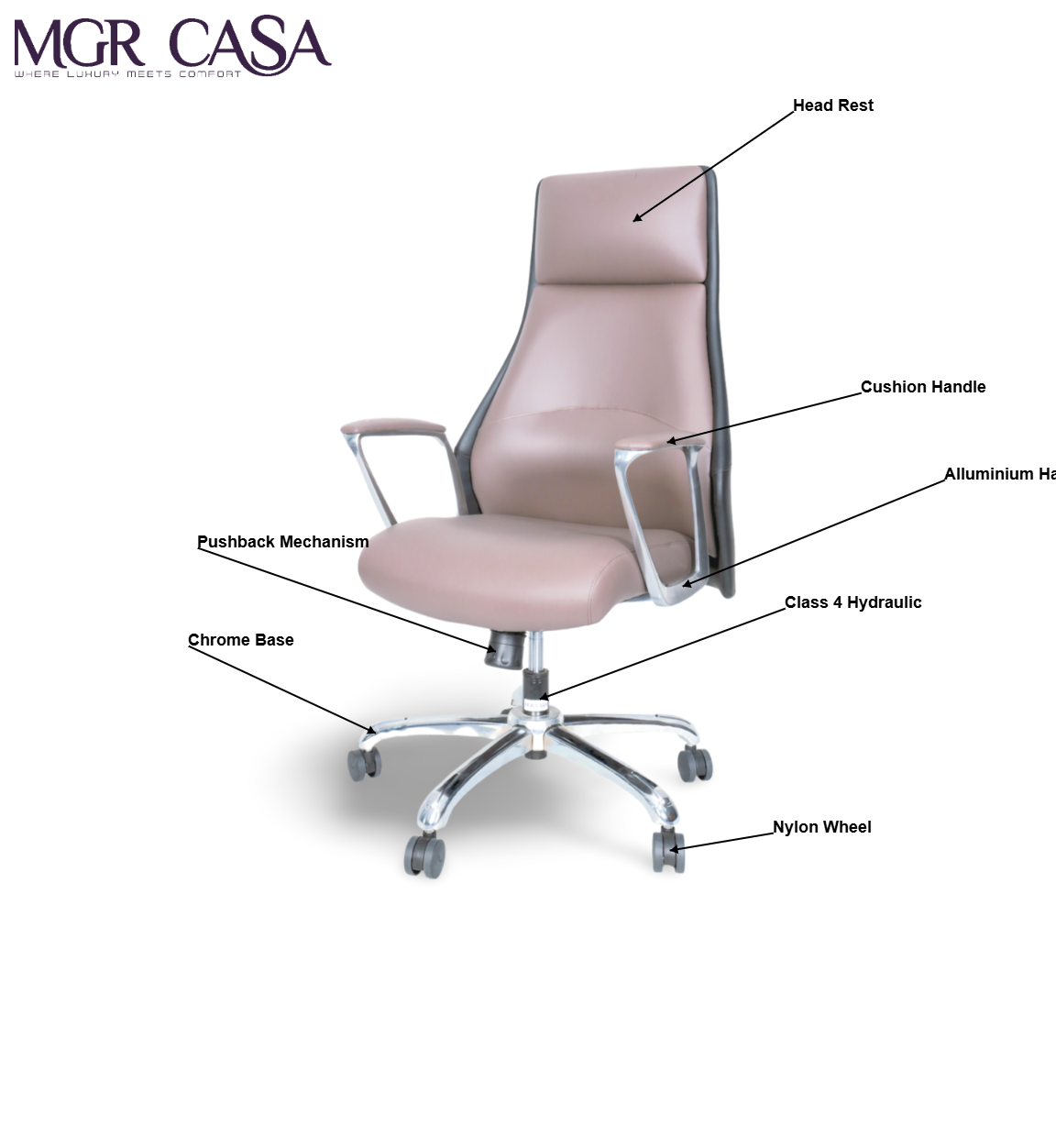 MGR FANTACY CUSHION HIGH BACK OFFICE CHAIR