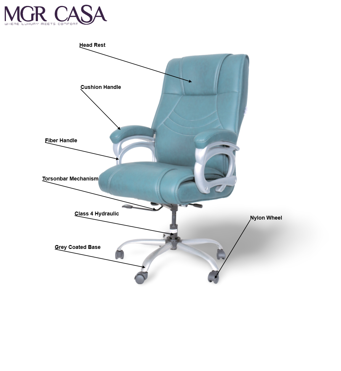 MGR VOLVO CUSHION HIGH BACK OFFICE CHAIR